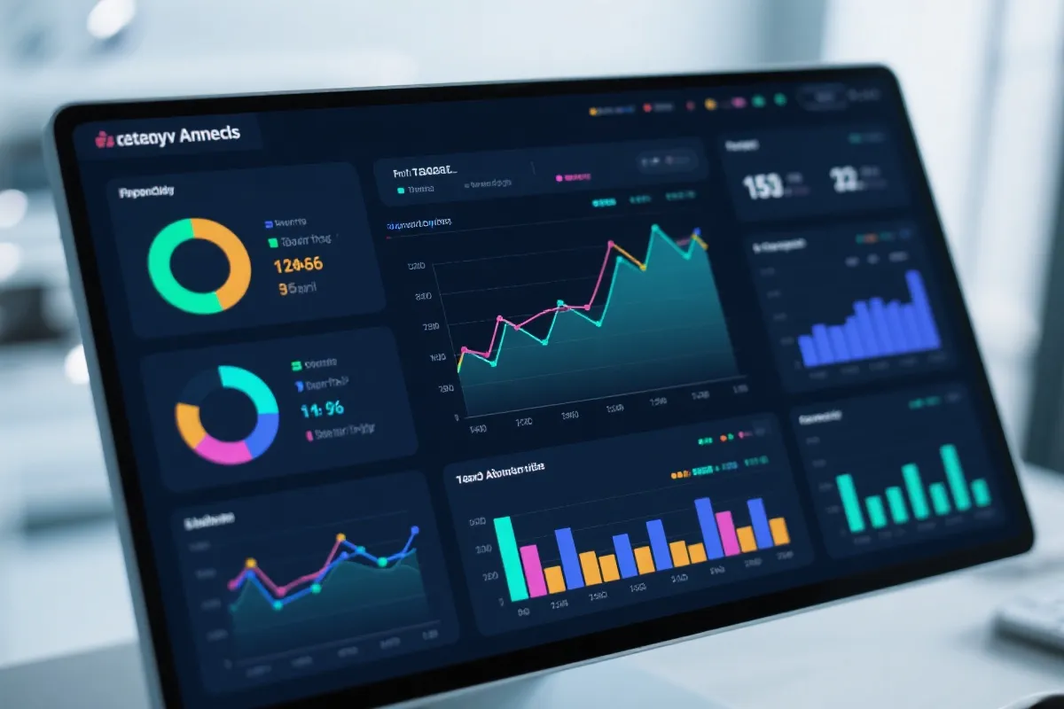 数据图表界面示意